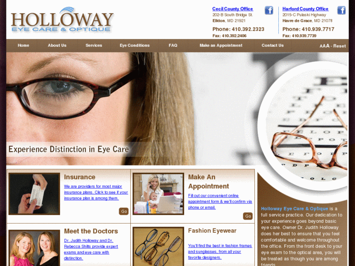 www.hollowayeyecare.com