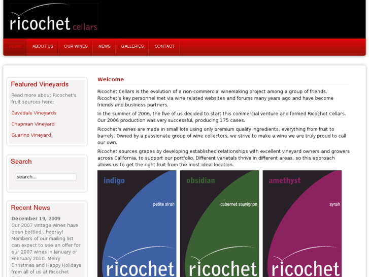 www.ricochetcellars.com