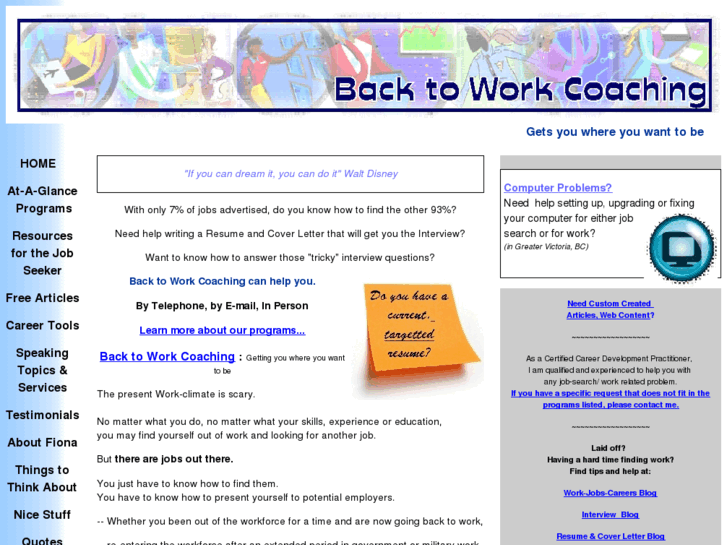 www.backtoworkcoaching.com