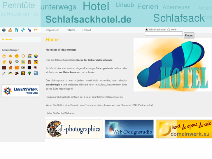 www.schlafsackhotel.com