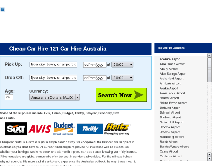 www.121carhireaustralia.com