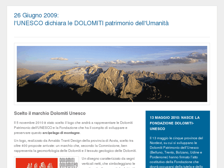 www.dolomitiunesco.it