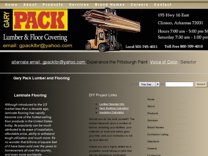 www.garypacklumber.com