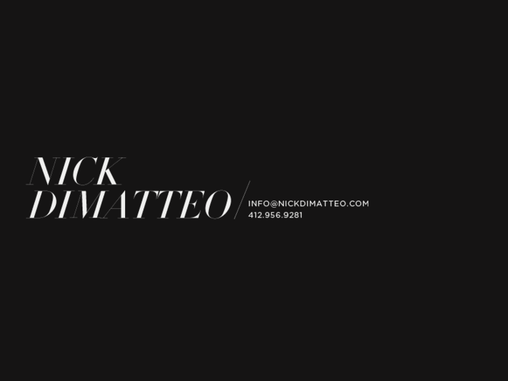 www.nickdimatteo.com