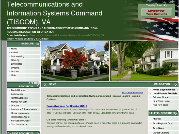 www.telecommunicationsandinformationsystemscommandhousing.com