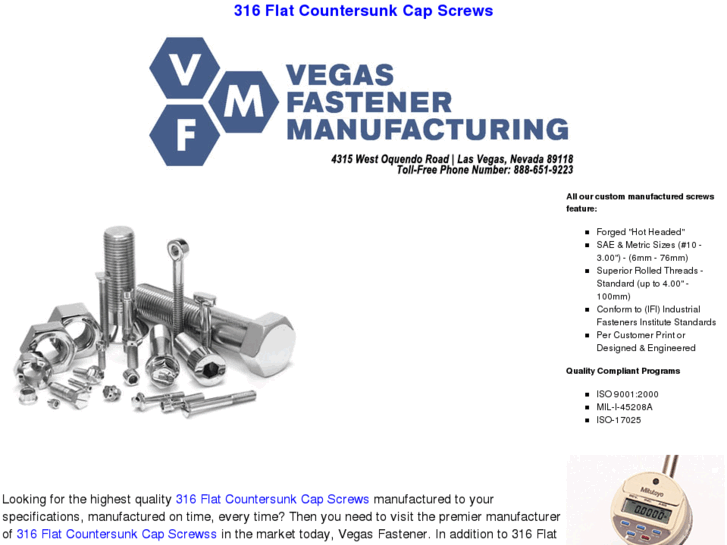 www.316flatcountersunkcapscrews.com