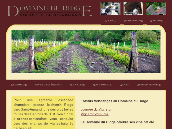 www.domaineduridge.com