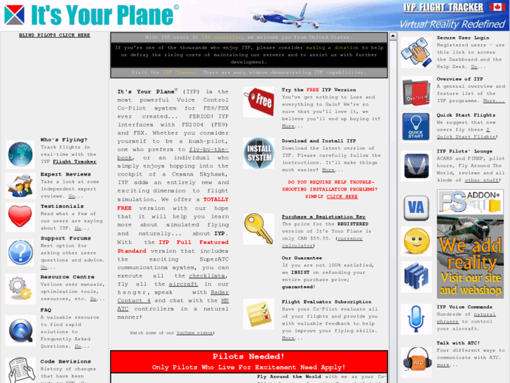 www.itsyourplane.com