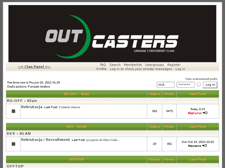 www.outcasters.info