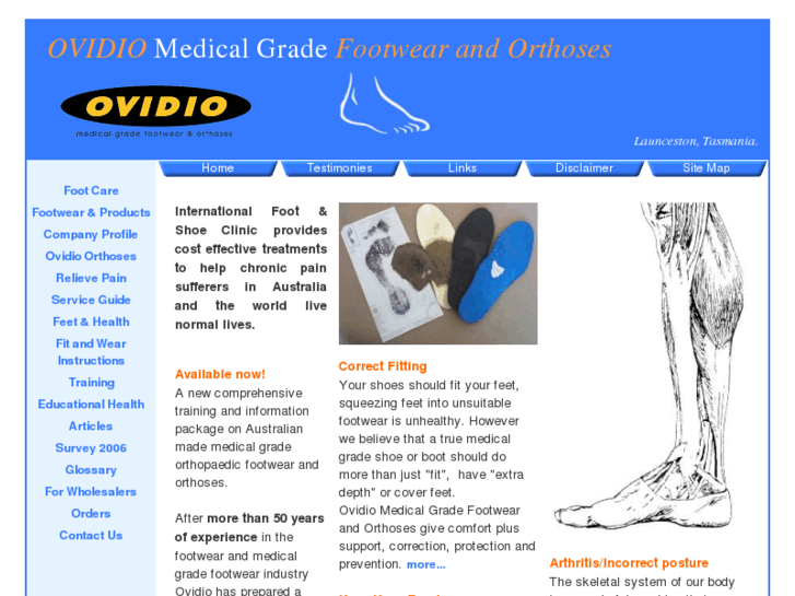 www.ovidiofootwearandorthoses.com.au