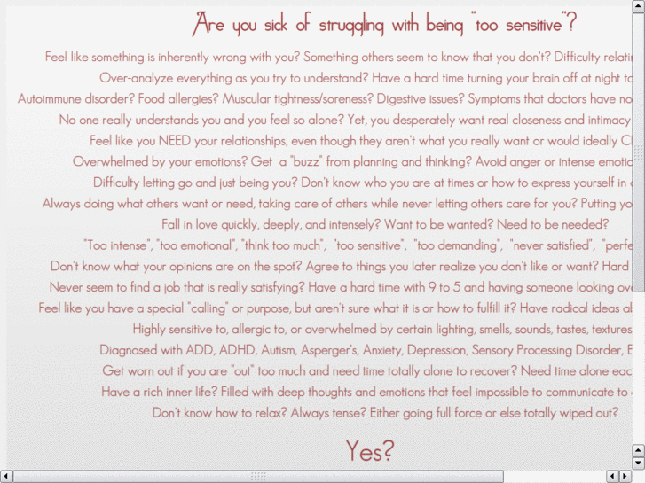 www.strugglingwithsensitivity.com