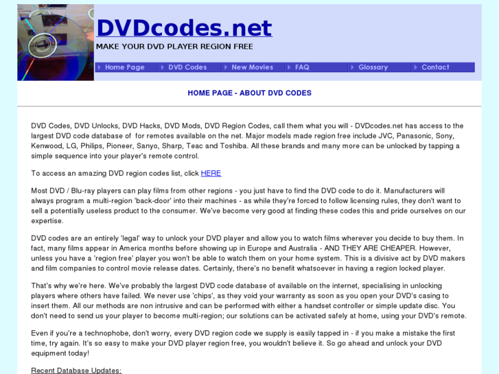 www.dvdcodes.net