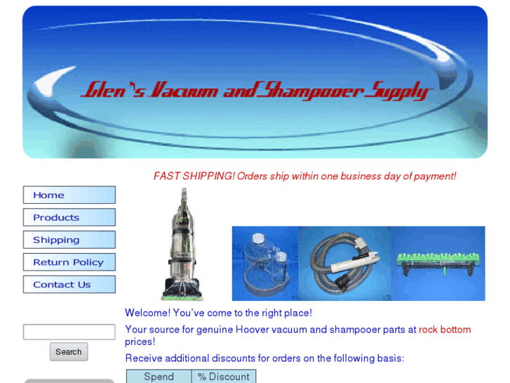 www.glensvacuumandshampooersupply.com