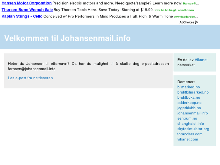 www.johansenmail.info