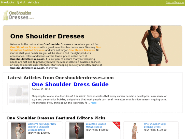 www.oneshoulderdresses.com