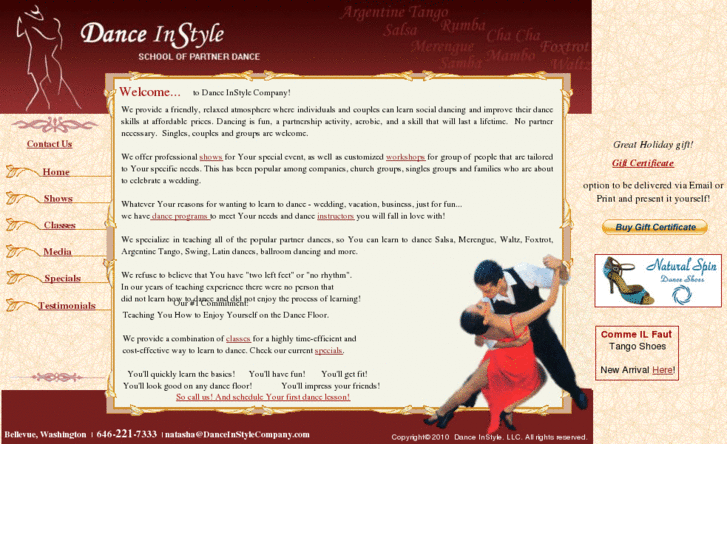 www.danceinstylecompany.com