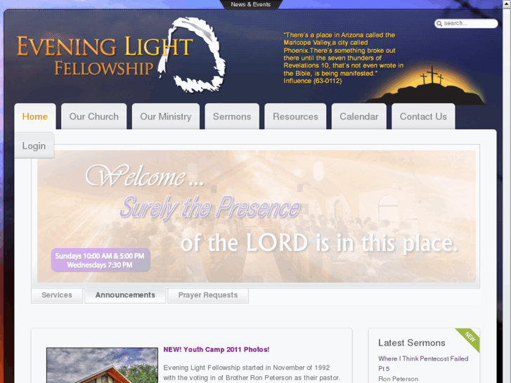 www.eveninglightfellowship.com