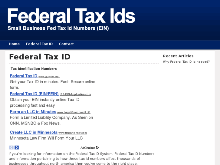 www.federaltaxidnumbers.net