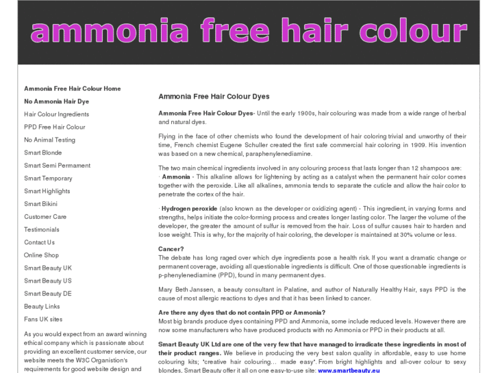 www.ammoniafreehaircolour.com