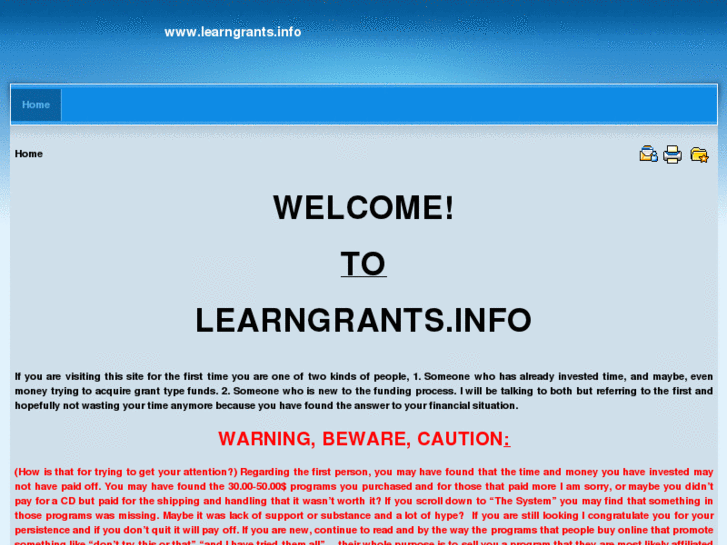 www.learngrants.info