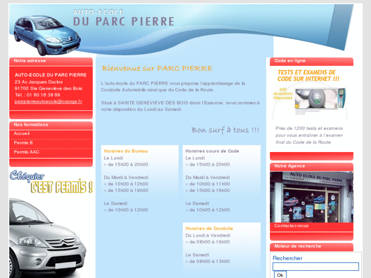 www.parcpierreautoecole.com