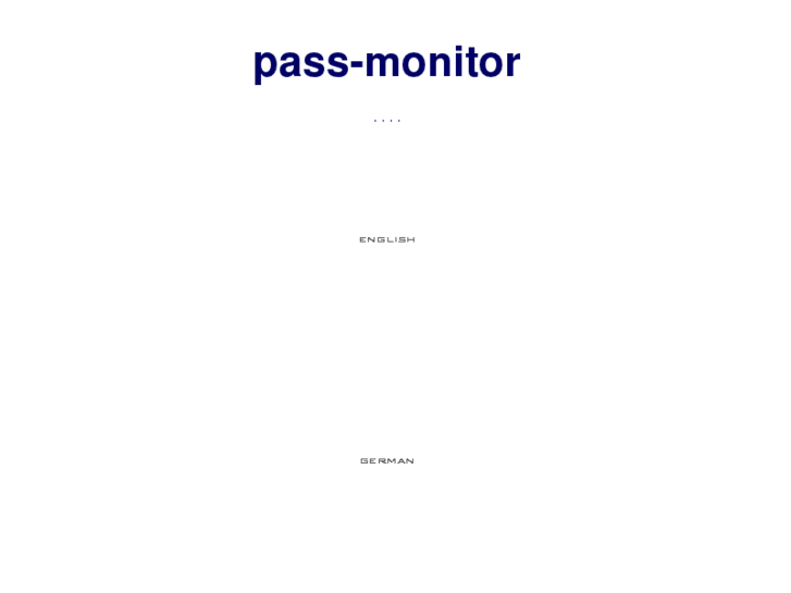 www.pass-monitor.com