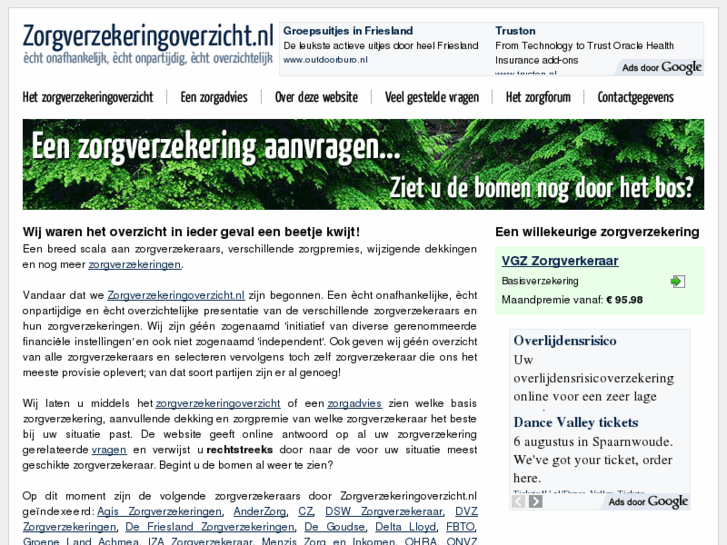 www.zorgverzekeringoverzicht.nl