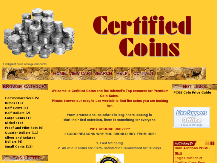 www.certifiedcoins.info