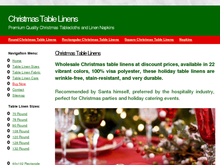 www.christmastablelinen.com