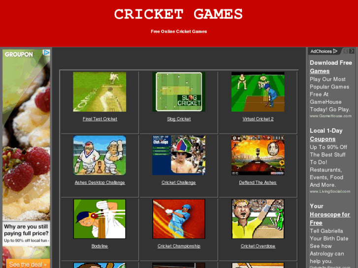 www.cricketgames.biz