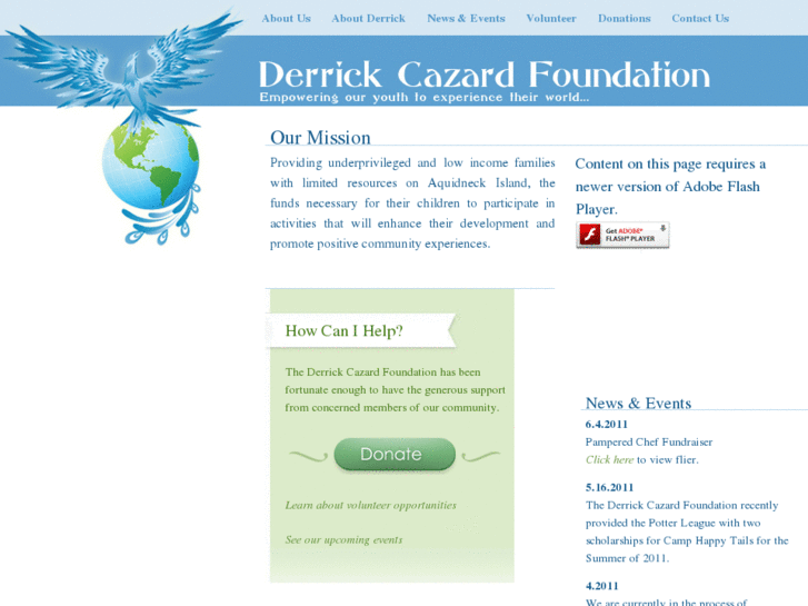 www.derrickcazardfoundation.org