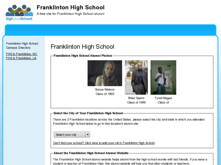 www.franklintonhighschool.net