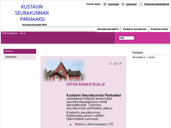 www.kustavinseurakunnanparhaaksi.net