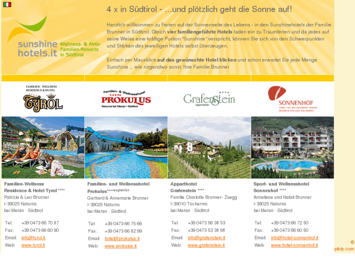 www.sunshine-hotels.net