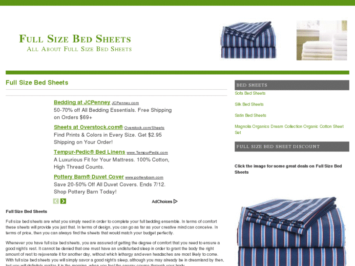 www.fullsizebedsheets.org