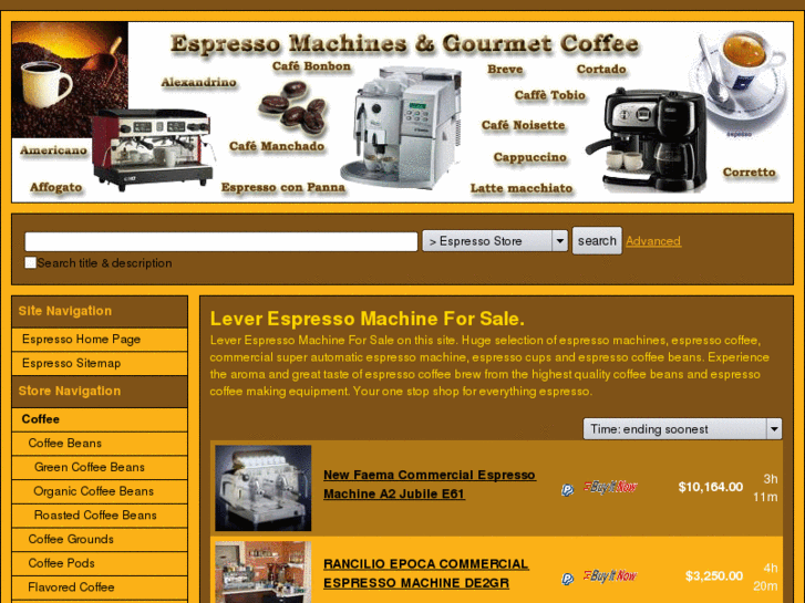 www.lever-espresso-machine-for-sale.com