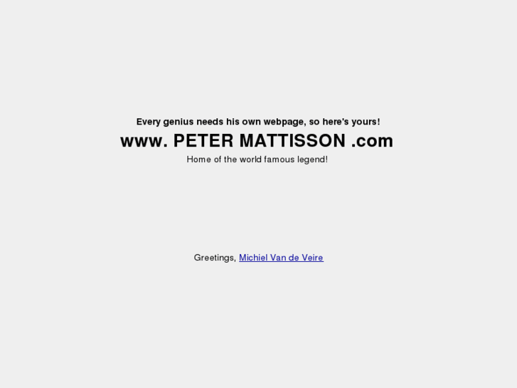 www.petermattisson.com