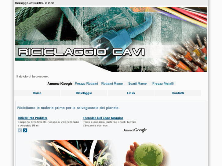 www.riciclaggiocavi.com