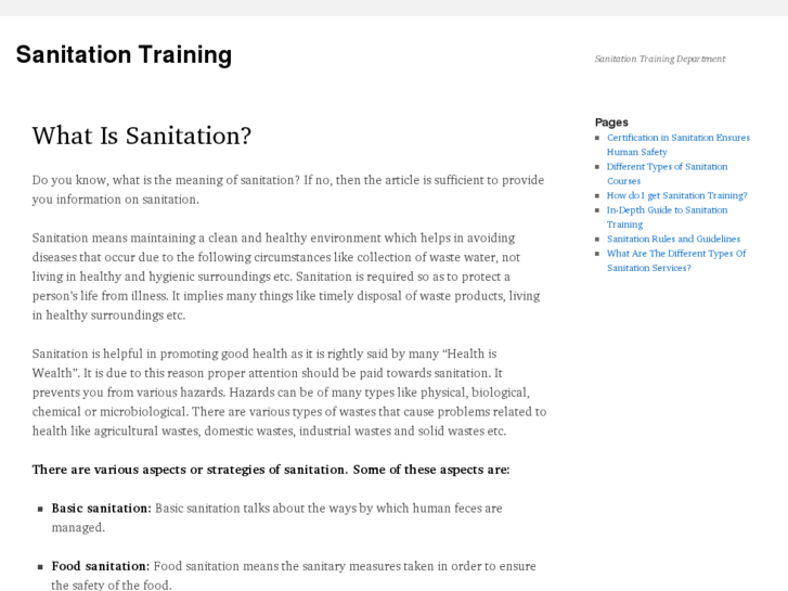 www.sanitationtraining.com