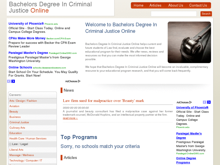 www.bachelorsdegreeincriminaljusticeonline.com