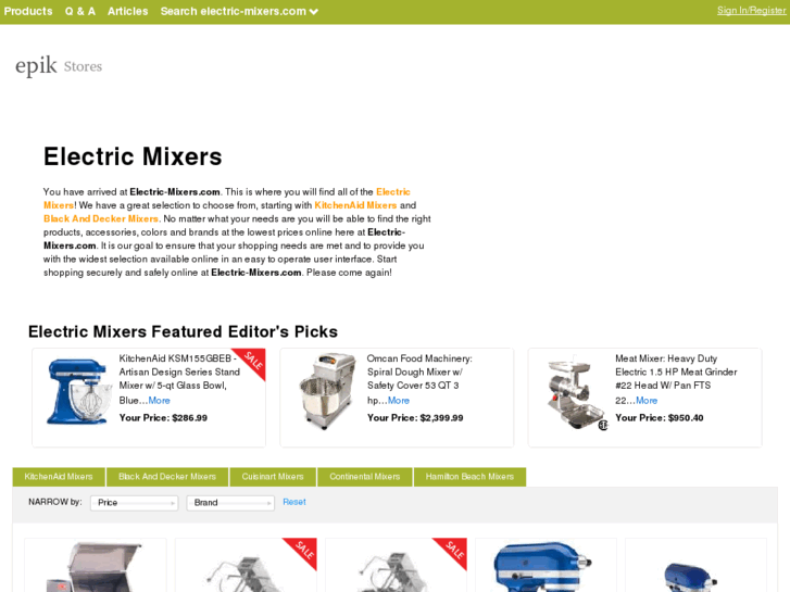 www.electric-mixers.com