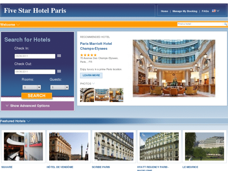 www.fivestarhotelparis.com