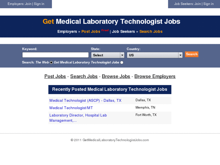 www.getmedicallaboratorytechnologistjobs.com