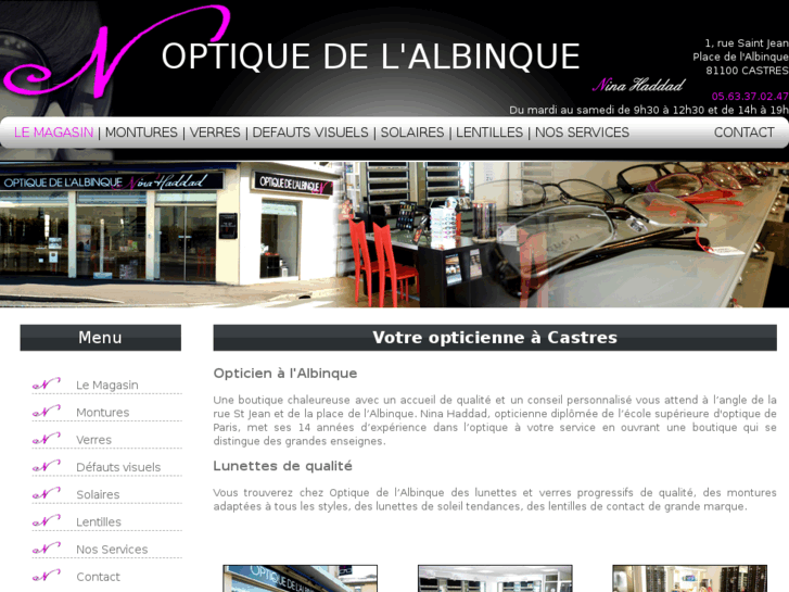 www.optiquedelalbinque.com