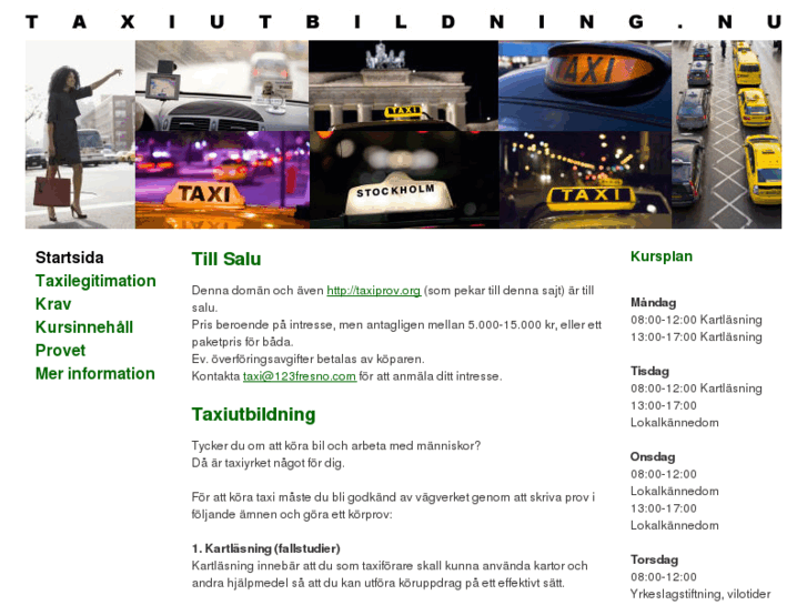 www.taxiutbildning.nu