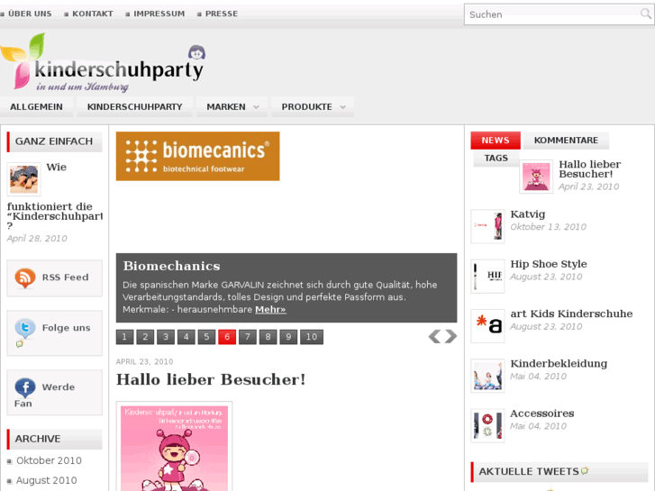 www.kinderschuhparty.de