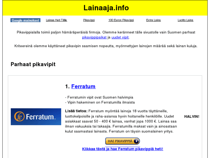 www.lainaaja.info