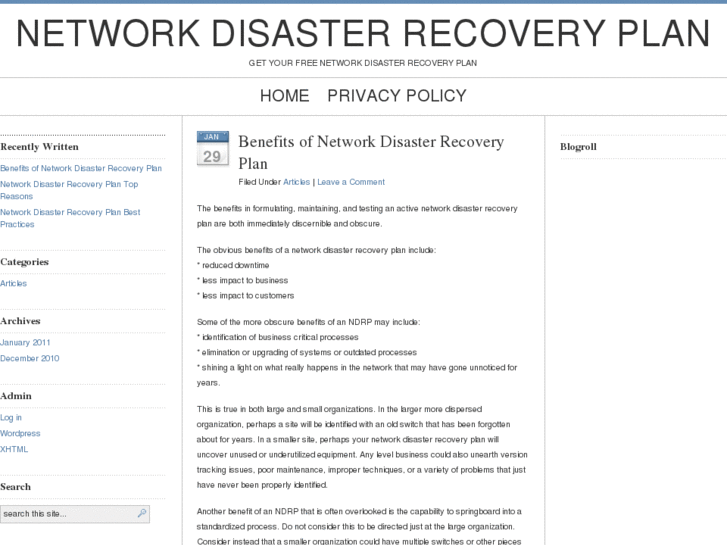 www.networkdisasterrecoveryplan.com