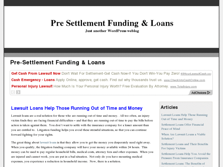 www.pre-settlement-loans.com