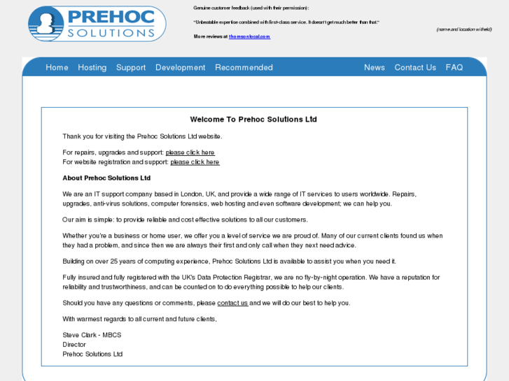 www.prehocsolutions.co.uk